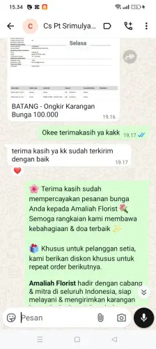 Testimonial Papan Bunga batu ampar